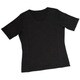汗ジミ対策着やせTシャツMブラック 405948