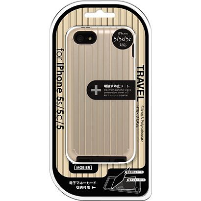 MB-IP5STRGD [iPhone 5/5s/5c TRAVEL ハイブリッドケース ゴールド]