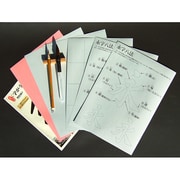 半紙永字2＋罫線1＋黒2＋赤1＋中筆＋筆枕2連 永字八法8点＋水書き筆セット