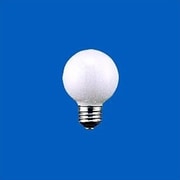 白熱電球 ボール電球 E14口金 100~110V 25W形 50mm径 ホワイト G50 E14 100/110V-25W(S)