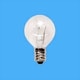 白熱電球 ミニボール電球 E12口金 110V 15W形 30mm径 クリア G30 E12 110V-15W(C)