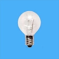 白熱電球 ミニボール電球 E12口金 110V 15W形 30mm径 クリア G30 E12 110V-15W(C)