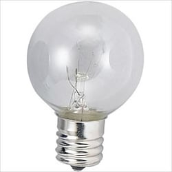 白熱電球 ボール電球 E12口金 110V 5W形 40mm径 クリア G40 E12 110V-5W(C)