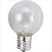 白熱電球 ボール電球 E12口金 110V 5W形 40mm径 クリア G40 E12 110V-5W(C)