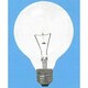 白熱電球 ボール電球 E26口金 110V 40W形 125mm径 クリア G125 E26 110V-40W(C)