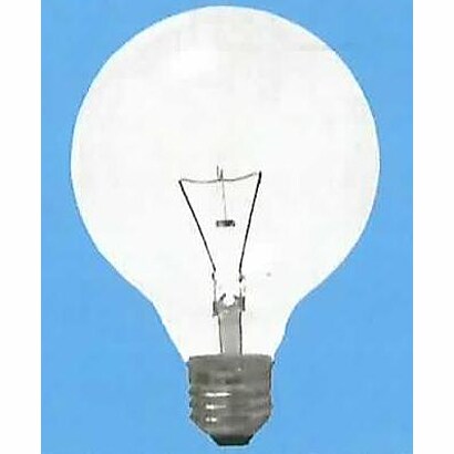 白熱電球 ボール電球 E26口金 110V 40W形 125mm径 クリア G125 E26 110V-40W(C)