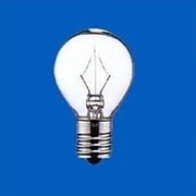 白熱電球 ミニランプ E17口金 8W形 35mm径 クリア S35 E17 110V-8W(C)