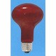 白熱電球 レフ電球 耐熱透明カラー E26口金 110V 100W形 100mm径 内面フロスト レッド R100 E26 110V-100W(RT)