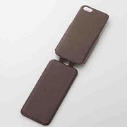 PS-A13PLFUDBR [iPhone 5c用ソフトレザーカバー 薄型 ブラウン]