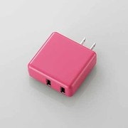 スマートフォン用AC充電器 2台同時 2ポート ピンク MPA-ACUA0020PN