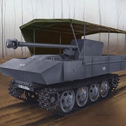 CH6679 [1/35 WWII ドイツ軍 7.5cm Pak40/4搭載 RSOトラクター 全天候型カバー付]
