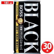 ボス 無糖ブラック 缶 185ml×30本 [コーヒー飲料]