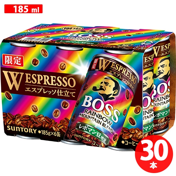 ボス・レインボーマウンテン 185ml×6本×5 [コーヒー飲料]
