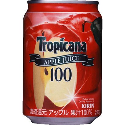 トロピカーナ　アップル　缶　280ml×24本 [果実果汁飲料]