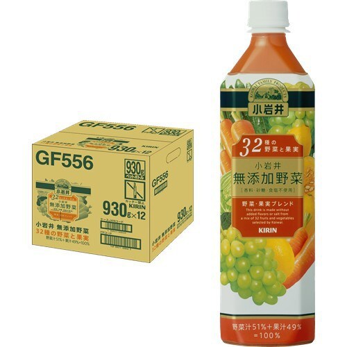 小岩井　無添加32種の野菜と果実　ペット　930ml×12本 [果実果汁飲料]