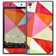 XZ1-014 [SKINS XperiaZ1 Pピンクトライアングル]