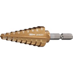 ステージドリル コーティング 9段 六角軸 LBH622G