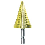 電動ドリル用ステップドリル 10段 4~22mm ゴールドタイプ ESD-422G