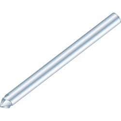 センター面取りミルアルミ侍 φ10 ロングタイプ AZ10-90-L120