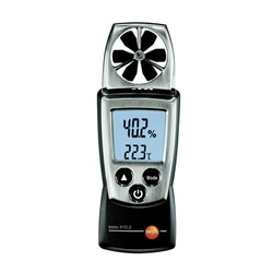 ポケットラインベーン式風速計 TESTO410-2温湿度計付 TESTO-410-2