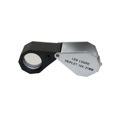 ライト付10倍ルーペ W-LED10