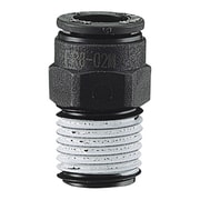 ファイブ樹脂メイルコネクタ 8mm・R1/4 FR8-02M