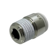 F12-03MSW [ファイブ六角穴付メイルコネクター W(白)12mm・R3/8]