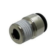 ファイブ六角穴付メイルコネクター 8mm・R1/4 F8-02MS