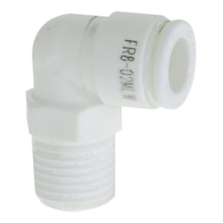ファイブ樹脂メイルエルボ W(白)8mm・R1/8 FR8-01MLW