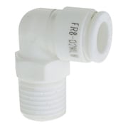 ファイブ樹脂メイルエルボ W(白)8mm・R1/8 FR8-01MLW