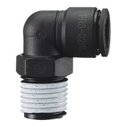 ファイブ樹脂メイルエルボ 8mm・R1/4 FR8-02ML