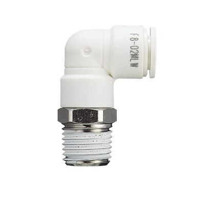 ファイブメイルエルボ W(白)4mm・M5X0.8 F4-M5MLW