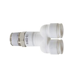 ファイブメイルブランチワイ W(白)10mm・R1/8 F10-01MYW
