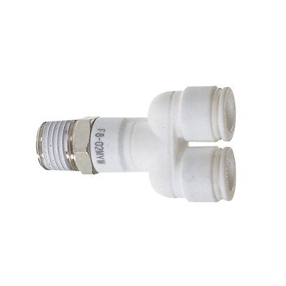 ファイブメイルブランチワイ W(白)10mm・R1/8 F10-01MYW