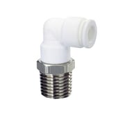 ファイブSUSメイルエルボ 白 12mm・R1/4 FS12-02MLW