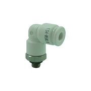 ファイブSUSメイルエルボ 白 4mm・M5X0.8 FS4-M5MLW
