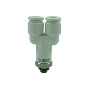 ファイブSUSメイルブランチワイ 白 4mm・M5X0.8 FS4-M5MYW