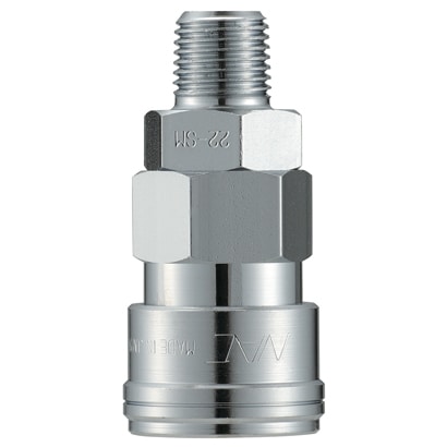 クイックカップリング AL20型 鋼鉄製 メネジ取付用 CAL22SM