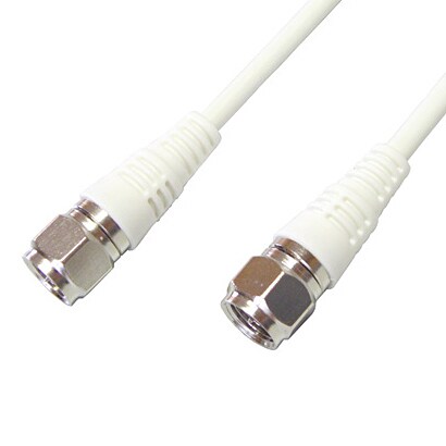 2.5CFBケーブル Ｆ型接栓-Ｆ型接栓 3m 白 FBT-630W