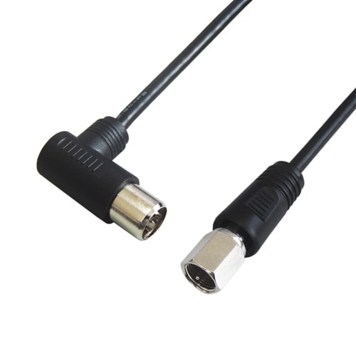 2.5CFBケーブル L型プラグ-Ｆ型接栓 3m 黒 FBT-830BK