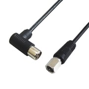 2.5CFBケーブル L型プラグ-F型接栓 3m 黒 FBT-830BK