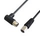 2.5CFBケーブル L型プラグ-Ｆ型接栓 5m 黒 FBT-850BK