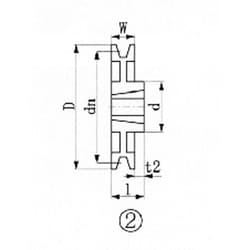 ヨドバシ.com - EVN SPA224-1 [ブッシングプーリー SPA 224mm 溝数1