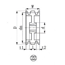 ヨドバシ.com - EVN SPA212-3 [ブッシングプーリー SPA 212mm 溝数3