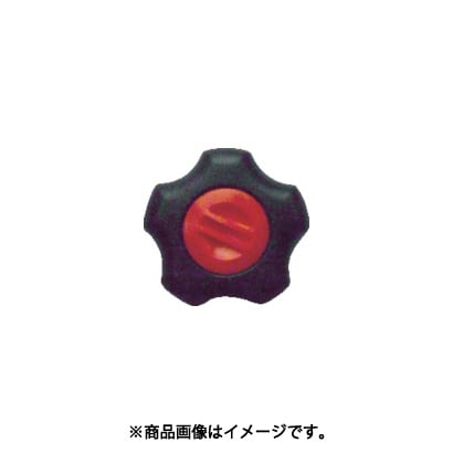 フィットノブ M10 本体/黒 キャップ/赤 (5個入り) FIT-K-M10-R-5P