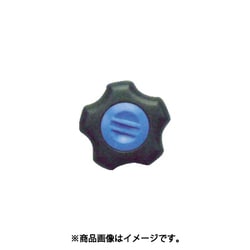 フィットノブ M8 本体/黒 キャップ/青 (5個入り) FIT-K-M8-B-5P