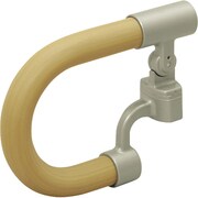 535983 [安寿アプローチ用手すり エンド手すり(高さ調節無し用) ライトブラウン]