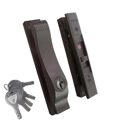 万能引違戸錠 ディンプルシリンダータイプ BJ-1 ブロンズ BJ-1-006