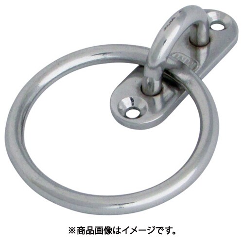 B-070 [ステンレス パッドアイ丸カン 丸カン内径30mm 15mm×45mm]