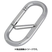 B-159 [ステンレス プチカラビナ(ハズレ止め付) 線径10mm長さ90mm]